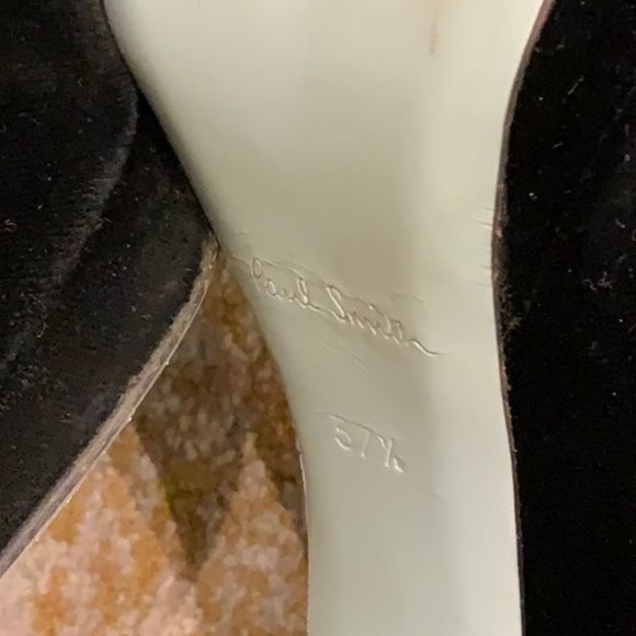 Paul Smith velvet peep toe heels - Picture 9 of 11